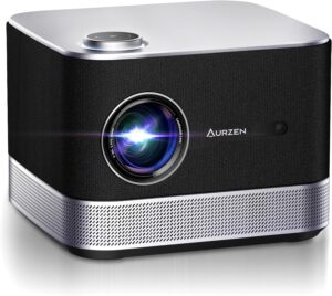 AURZEN 4K Supported Smart Projector with Auto Focus & Keystone best smart projector with auto focus