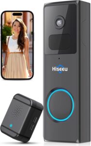 Hiseeu 【Cloud Storage】 1080P HD Video Doorbell Wireless WiFi Camera best security camera for home 2025