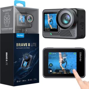 AKASO Brave 8 Lite Waterproof Action Camera best waterproof action camera 2025
