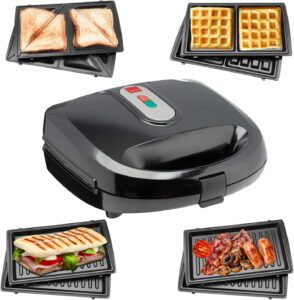 Sensio Home Multi Functional 3 in 1 Stylish Waffle, Deep Fill Sandwich, Panini or Grill Maker best sandwich maker in uk 2025
