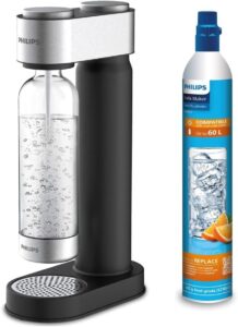 Philips GoZero best sparkling water maker UK no electricity 2026 black eco friendly