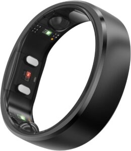RingConn Gen 2 Air ultra-thin titanium smart ring in galaxy silver — best value no-subscription smart ring UK 2026 with 12-day battery