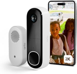 Arlo Video Doorbell 2K — Best Video Quality Budget Video Doorbell UK