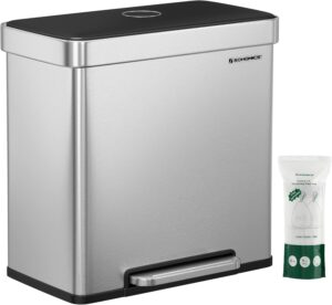 SONGMICS 2x30L Double Pedal Bin — Best Budget Recycling Kitchen Bin UK 2026