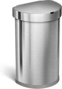 simplehuman 45L Semi-Round Sensor Bin — Best Overall Kitchen Garbage Can UK 2026
